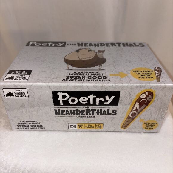 Poetry For Neanderthals Family Card Game By Exploding Kittens Fun Sealed NEW - Picture 4 of 5